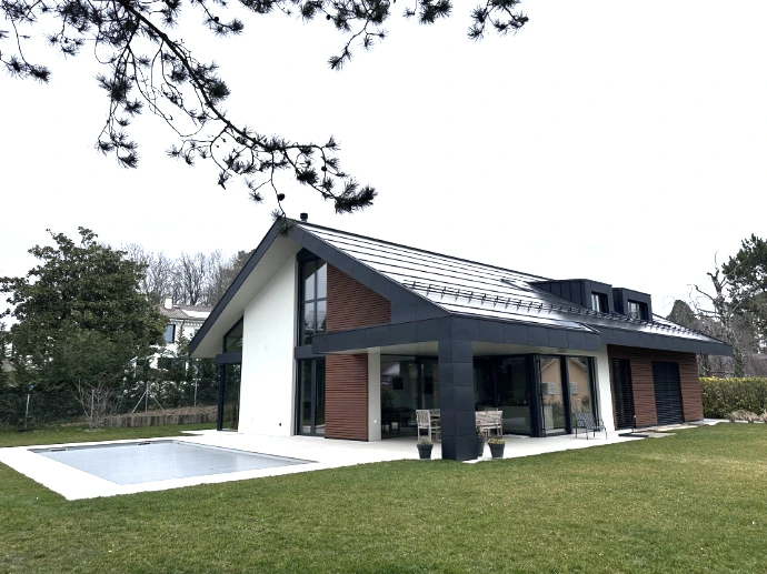 Façade d'une villa ALU